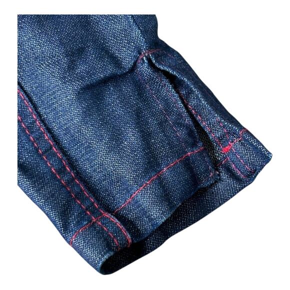 OHDD Save The Queen Blue Denim Jacket Dress Graphic Print Size 30 M - Picture 9 of 16